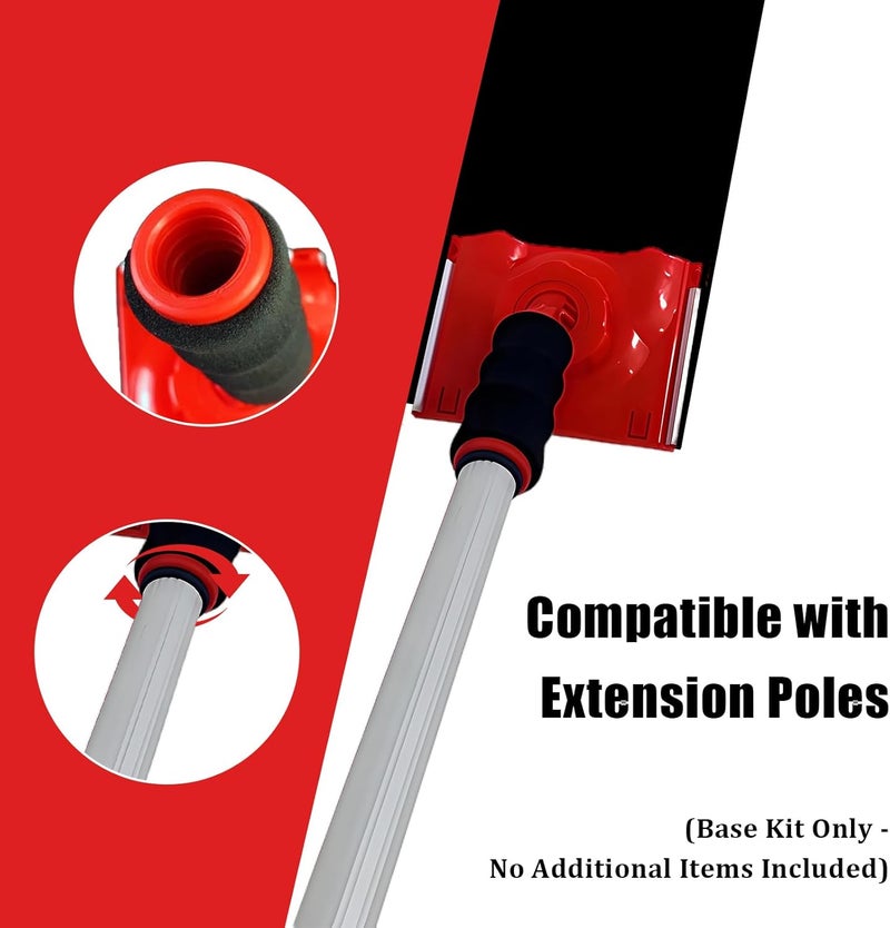 Bolsdoic Paint Edge Trimmer Plus 4 Replace Pads, Paint Pad Applicator, Corner Walls and Ceilings Pad Painter, Edge Painting Tool with Painter's Pad Refills for Baseboards, Windows, Doors - Image 3